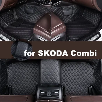 Автомобилни постелки Autohome за SKODA Combi 2009-2015 г., актуализирана версия, аксесоари за крака, килими