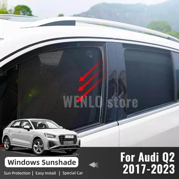 За Audi Q2 GA 2017-2023 сенника на Предната и задната рамка на предното стъкло затемненная завеса странично прозорец на сенника щори автомобилни аксесоари