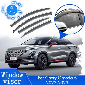 За Chery Omoda 5 C5 Вари FX 2022 2023 Дъжд сенника На Прозореца Дефлекторная Делото Защита От Вятър Наклон Завърши на Автомобила Аксесоари