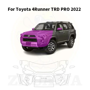 ZHUAIYA, предварително раскроенная боя с дебелина 7,5 защитно фолио за автомобил, прозрачен сутиен, набор от стикери PPF за Toyota 4Runner TRD PRO 2022